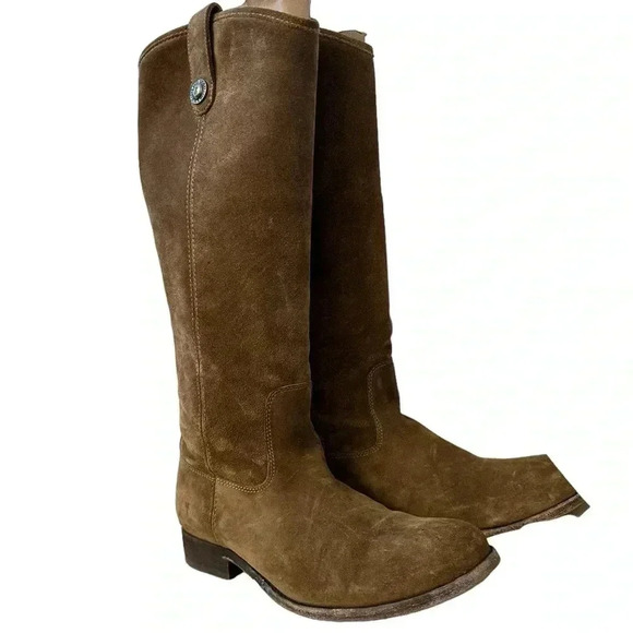 FRYE Melissa Button Leather Boots - Picture 8 of 12